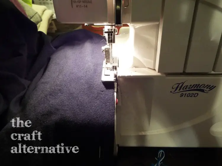 How to Make a T-Shirt into a Dress-stitch top bottom