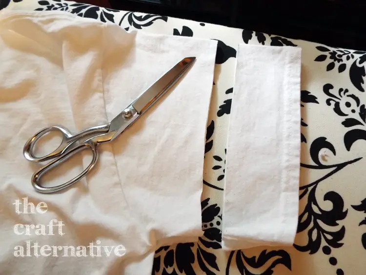 How to Make a T-Shirt into a Dress - cut sleeve