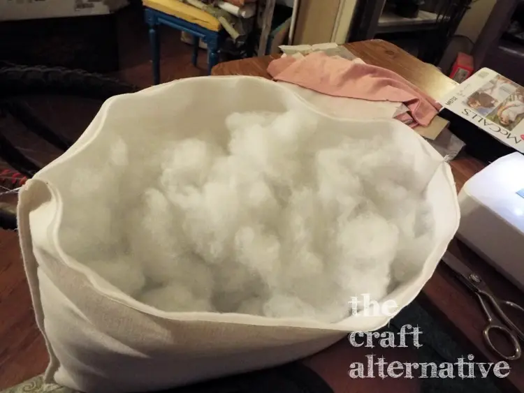 How to Make a Pillow Form pillow stuffed with fiberfill