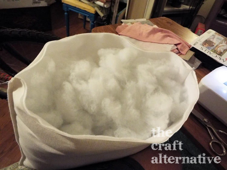 How to Make a Pillow Form pillow stuffed with fiberfill