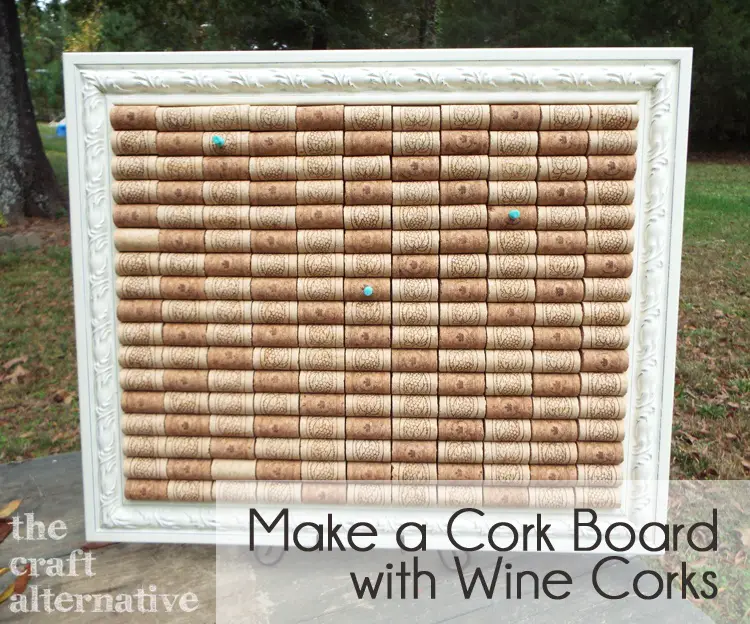 Making a Cork Board with Wine Corks DSCF2293