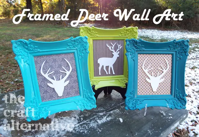 Framed Deer Wall Art