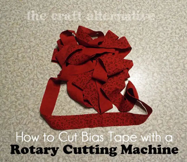 How to Cut Bias Tape with a Rotary Cutting Machine