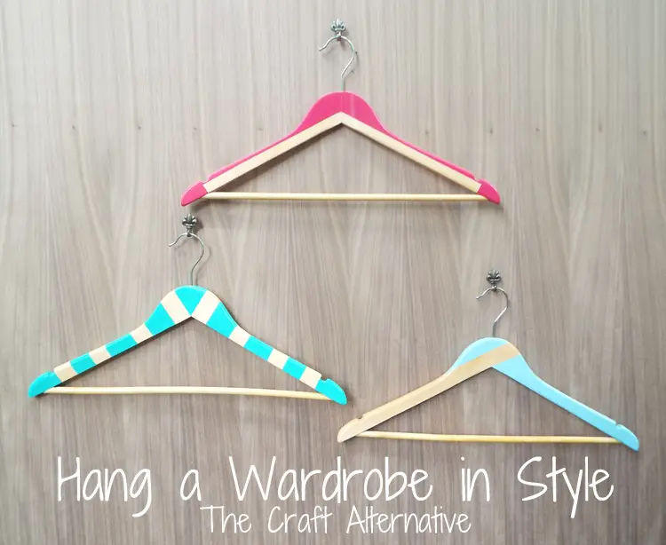 Adding Paint to Wooden Hangers