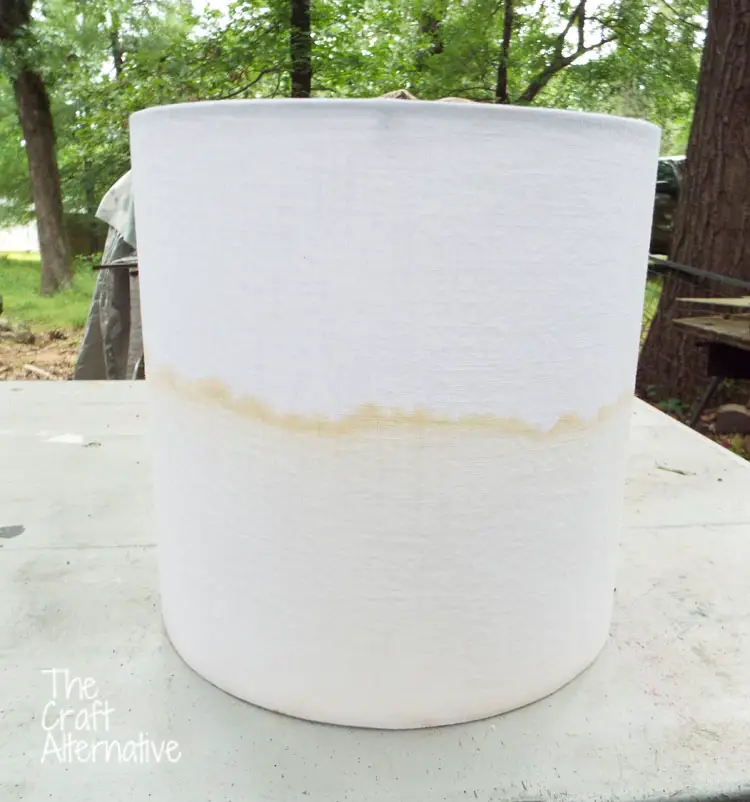 How to Dye a Lamp Shade_Before