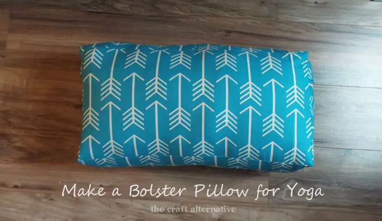 easy to make bolster pillow for yoga
