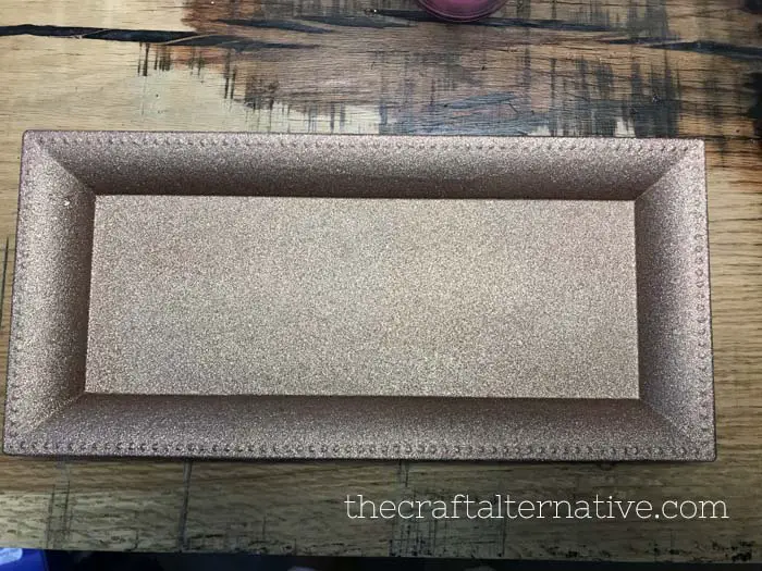 DIY glitter tray