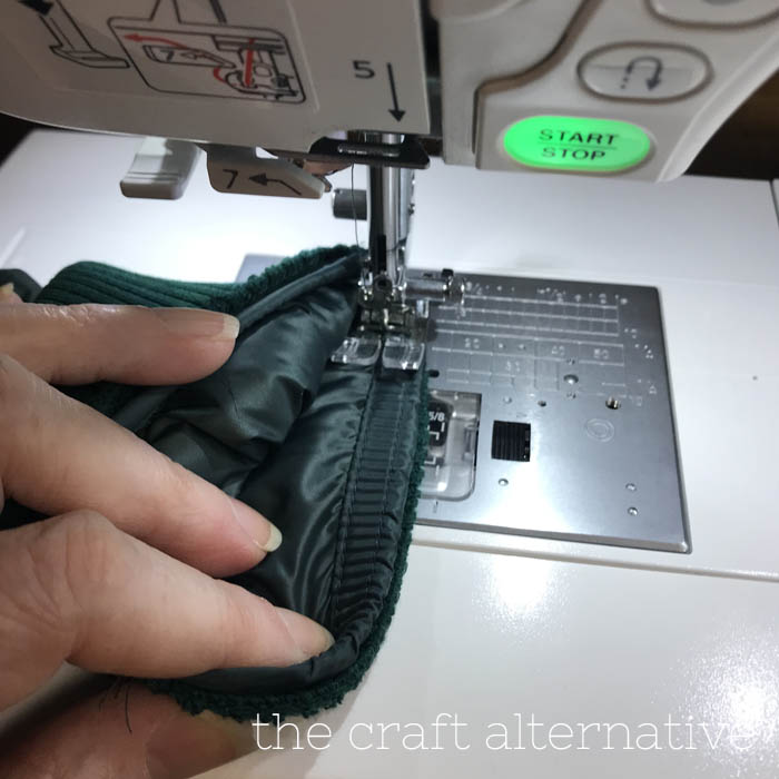 how to sew cuffs onto jacket sleeves stitching cuff in place