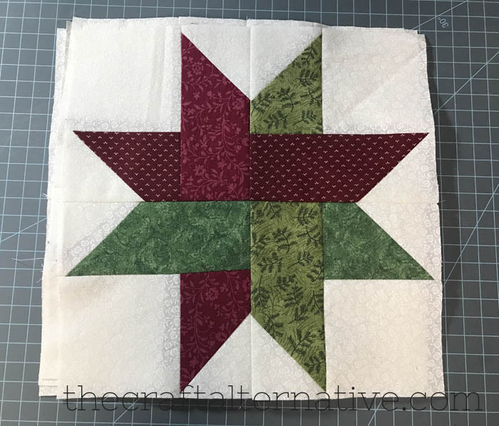 how to make a woven star quilt block image of finished square